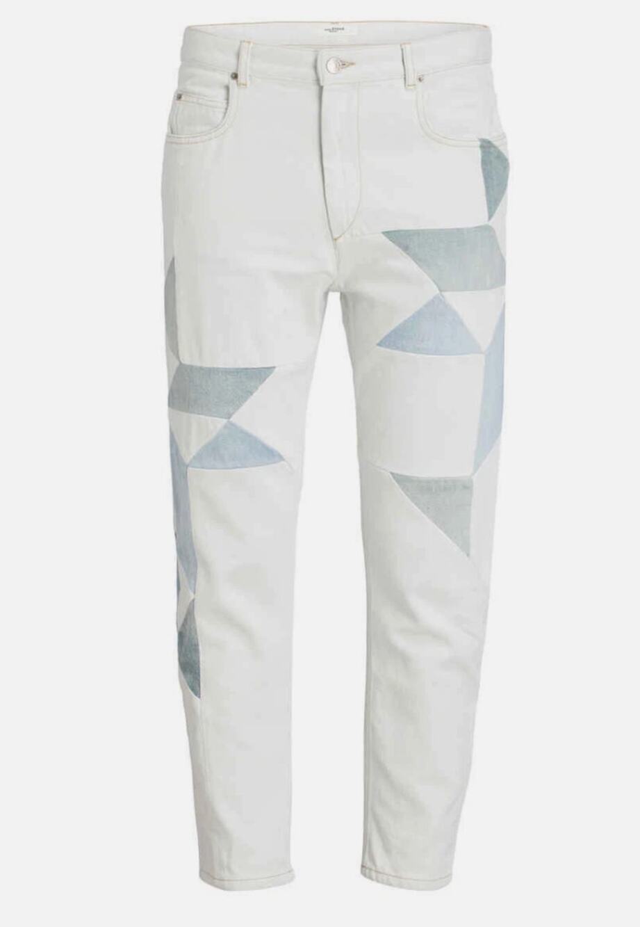 Isabel Marant Étoile Lea Quilted Patchwork Slim Jeans Size 34 XS 2